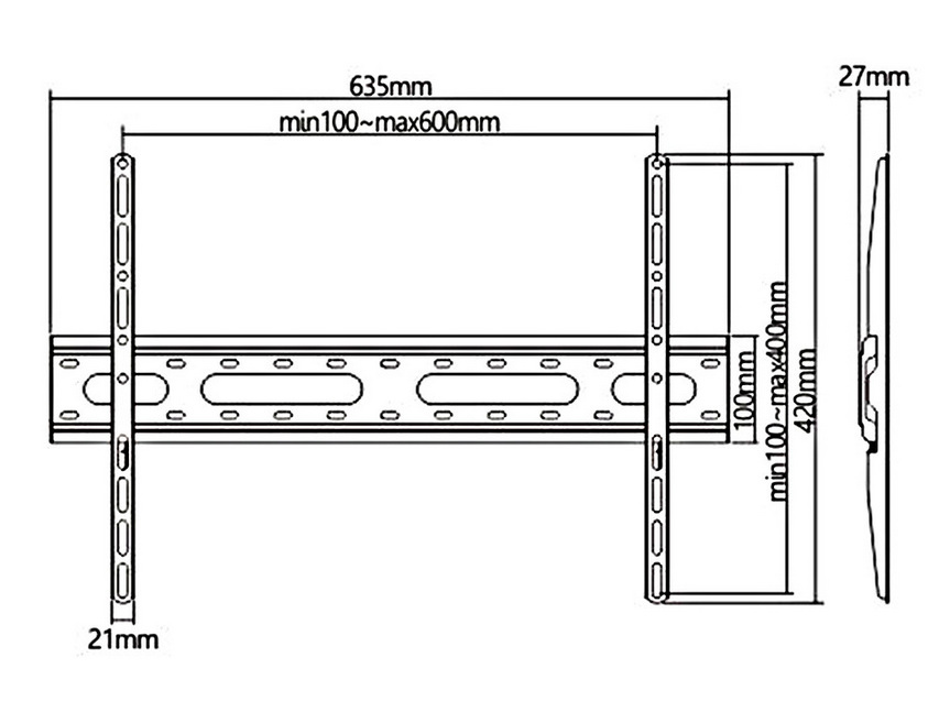 Uchwyt do telewizora Maclean MC-939 45kg