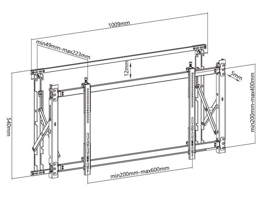 Uchwyt do telewizora Maclean MC-845 600x400