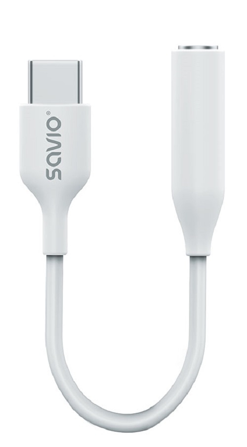 Adapter USB-C, Mini Jack 3,5 mm, AK-52 Savio