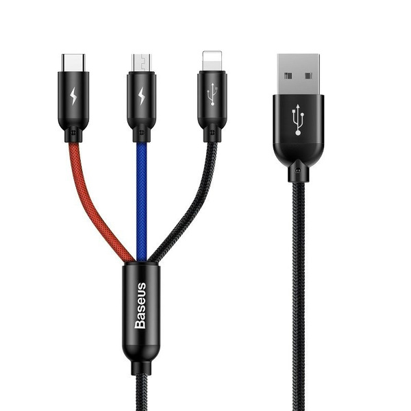 Zdjęcie produktu: Baseus kabel USB 3w1 TYP-C, Lightning, micro
