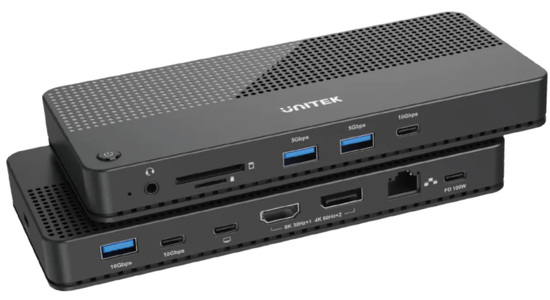 Miniatura produktu: Stacja dokująca 12w1 Unitek, HDMI 8K, USB 4, 100 W (D1079A)