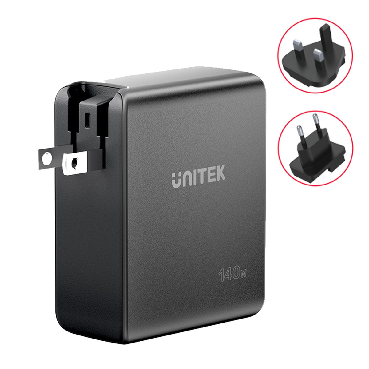 Unitek GaN 3 Ładowarka USB 140W QC 3.0 P1115 Unitek GaN 3 Ładowarka USB 140W QC 3.0 P1115