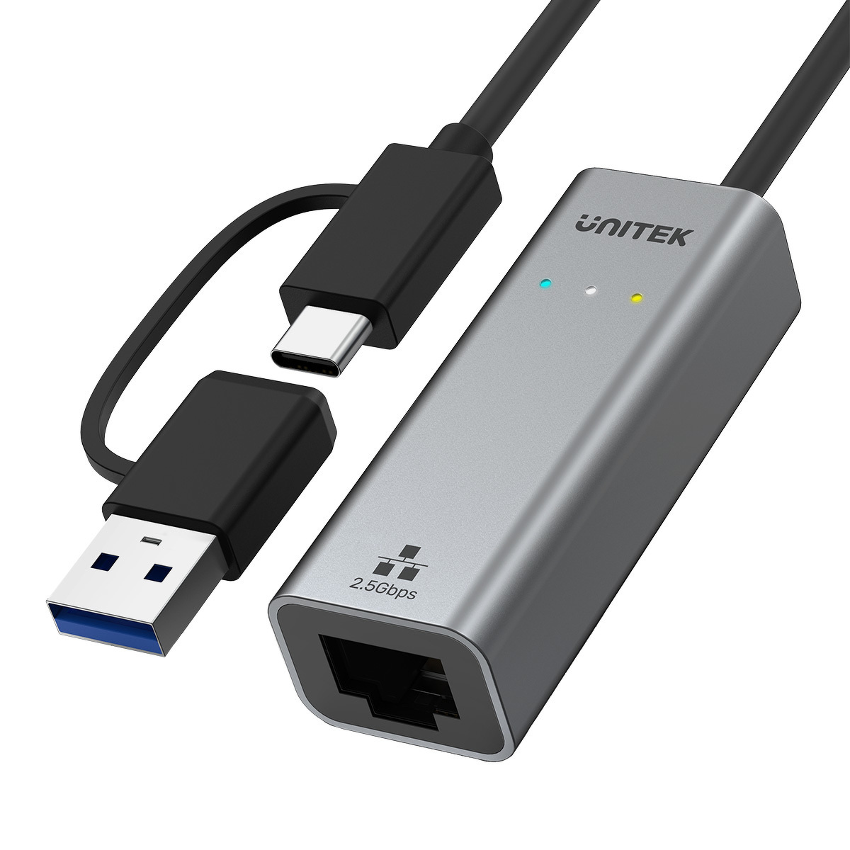 Unitek Adapter USB-A/TYP-C RJ45 (U1313C)