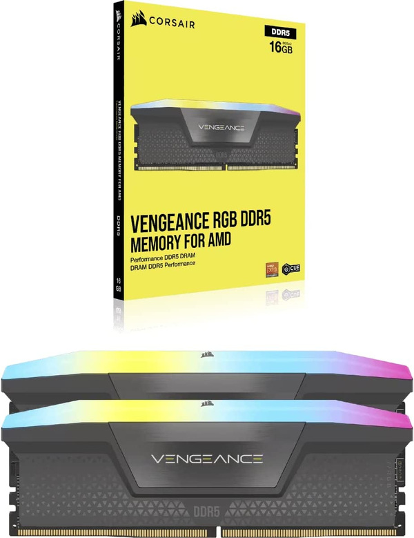 Zdjęcie produktu: Pamięć Corsair Vengeance RGB DDR5 32GB (2x16GB) 6000MHz CL30 AMD EXPO CMH32GX5M2B6000Z30K Zdjęcie produktu: Pamięć Corsair Vengeance RGB DDR5 32GB (2x16GB) 6000MHz CL30 AMD EXPO CMH32GX5M2B6000Z30K