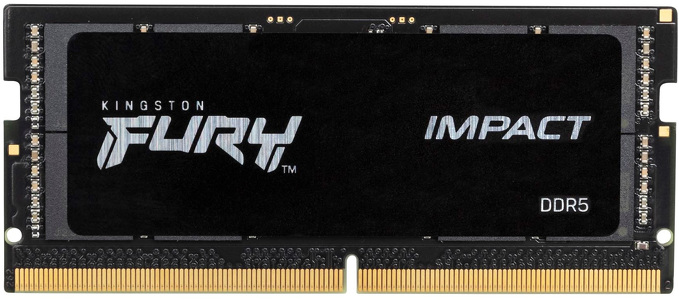 Miniatura produktu: Pamięć Kingston FURY Impact SODIMM 32GB (2x16GB) DDR5 4800 CL38 KF548S38IBK2-32