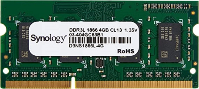 Miniatura produktu: Synology - pamięć serwerowa, dedykowana D3NS1866L-4G DDR3L non-ECC Unbuffered SODIMM Miniatura produktu: Synology - pamięć serwerowa, dedykowana D3NS1866L-4G DDR3L non-ECC Unbuffered SODIMM