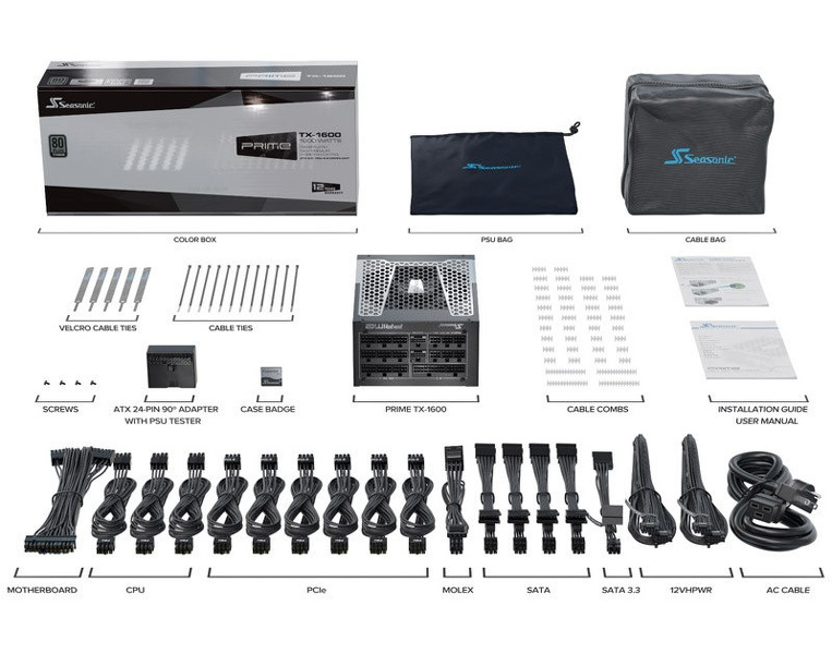 Zdjęcie produktu: Seasonic PRIME ATX 3.1 TX-1600 Titanium 1600W