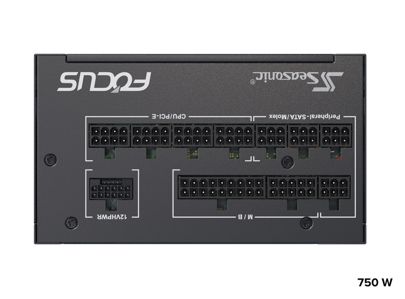Zdjęcie produktu: Zasilacz Seasonic FOCUS GX-750 ATX 3.0 80Plus Gold 750W Zdjęcie produktu: Zasilacz Seasonic FOCUS GX-750 ATX 3.0 80Plus Gold 750W