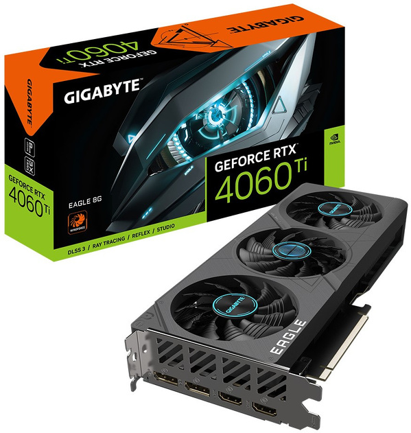 Zdjęcie produktu: Gigabyte GeForce RTX 4060 Ti Eagle 8GB GDDR6 DLSS 3 (GV-N406TEAGLE-8GD)