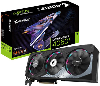 Miniatura produktu: Gigabyte GeForce RTX 4060 Ti Aorus Elite 8GB GDDR6 DLSS 3 (GV-N406TAORUS E-8GD)