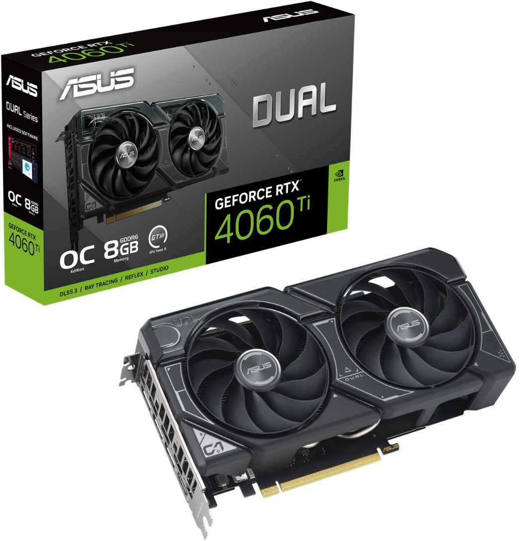 Asus GeForce RTX 4060 Ti DUAL OC 8GB GDDR6 DLSS 3 Asus GeForce RTX 4060 Ti DUAL OC 8GB GDDR6 DLSS 3