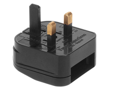 Miniatura produktu: Adapter gniazdo EU Maclean, Na wtyk UK, Czarny, MCE71