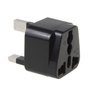 Miniatura produktu: Adapter gniazdo EU na wtyk UK Maclean, czarny, MCE154