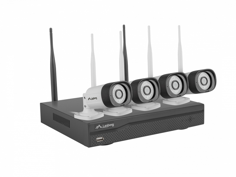 Zdjęcie produktu: Zestaw Do Monitoringu Rejestrator Nvr 4 Kanałowy Wifi + 4kamery Ip Wifi 3mp Z Akcesoriami Lanberg (ICS-0404-0030) Zdjęcie produktu: Zestaw Do Monitoringu Rejestrator Nvr 4 Kanałowy Wifi + 4kamery Ip Wifi 3mp Z Akcesoriami Lanberg (ICS-0404-0030)