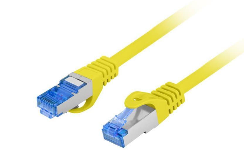 Lanberg RJ45 Patch cord Kat.6A 50cm żółty