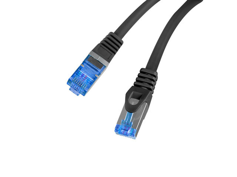 Zdjęcie produktu: Lanberg Patchcord Kat.6A S/FTP 25cm czarny