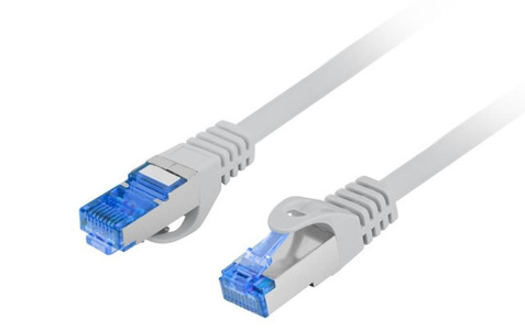 Miniatura produktu: Kabel Lanberg RJ45 Patch cord Kat.6A S/FTP LSZH CCA 0.25m Szary Fluke Passed