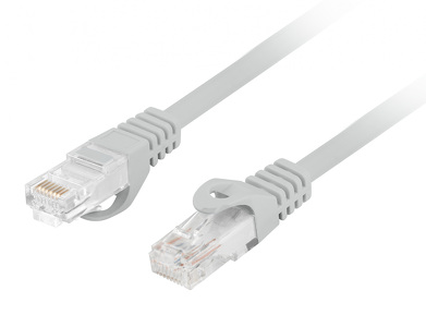 Miniatura produktu: Kabel Lanberg RJ45 Patch cord Kat.6 UTP LSZH CU 5m Szary Fluke Passed (PCU6-10CU-0500-S)