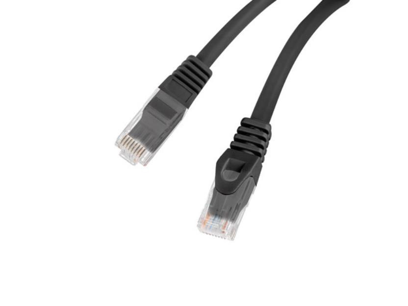 Lanberg RJ45 Patchcord Kat.6 UTP 50cm czarny
