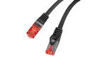 Miniatura zdjęcia: Lanberg Patchcord Kat.6 S/FTP 1m czarny