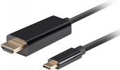 Przewód USB TYP-C / HDMI 2.0 4K@60Hz 1m czarny Lanberg