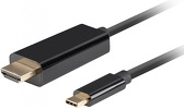 Przewód USB TYP-C / HDMI 2.0 4K@60Hz 3m czarny Lanberg
