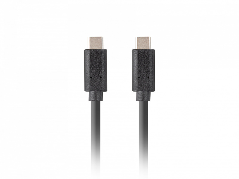 Zdjęcie produktu: Lanberg Kabel USB-C M/M 3.1 GEN 2 1M 10GB/S PD100W czarny