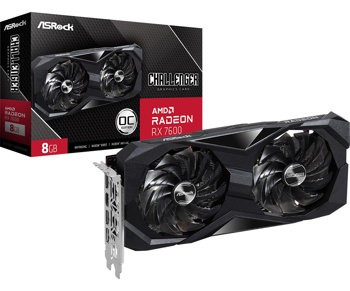ASRock Radeon RX 7600 Challenger 8GB GDDR6 ASRock Radeon RX 7600 Challenger 8GB GDDR6