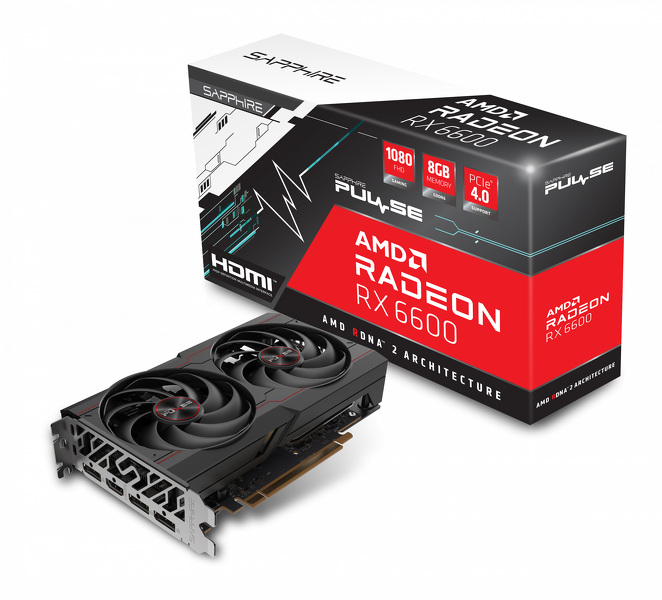 Zdjęcie produktu: Sapphire Radeon RX 6600 Pulse 8GB GDDR6 FreeSync Zdjęcie produktu: Sapphire Radeon RX 6600 Pulse 8GB GDDR6 FreeSync