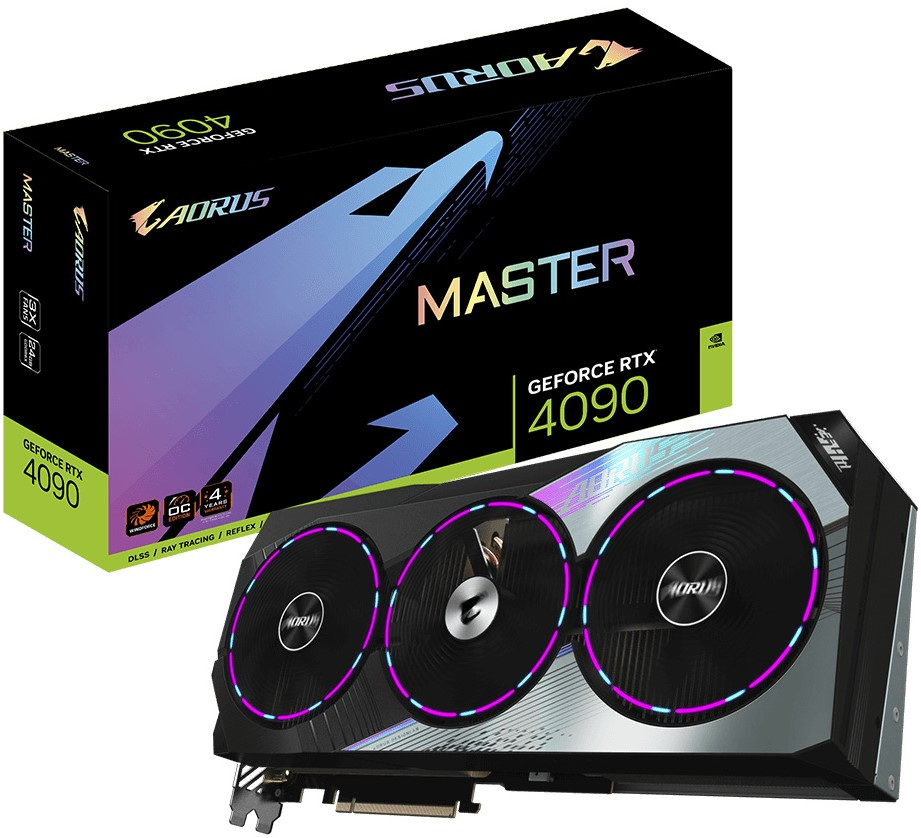 Gigabyte GeForce RTX 4090 Aorus Master 24GB GDDR6X DLSS 3 (GV-N4090AORUS M-24GD) Gigabyte GeForce RTX 4090 Aorus Master 24GB GDDR6X DLSS 3 (GV-N4090AORUS M-24GD)