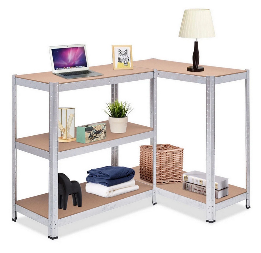 Regał magazynowy metalowy szafka 175 kg x5 180x90x40cm GreenBlue, ocynk, rozkładany, MDF, GB378