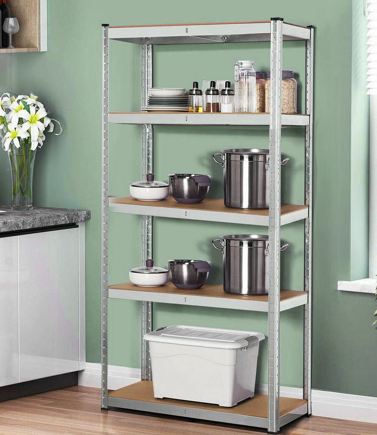 Regał magazynowy metalowy szafka 175 kg x5 180x90x40cm GreenBlue, ocynk, rozkładany, MDF, GB378