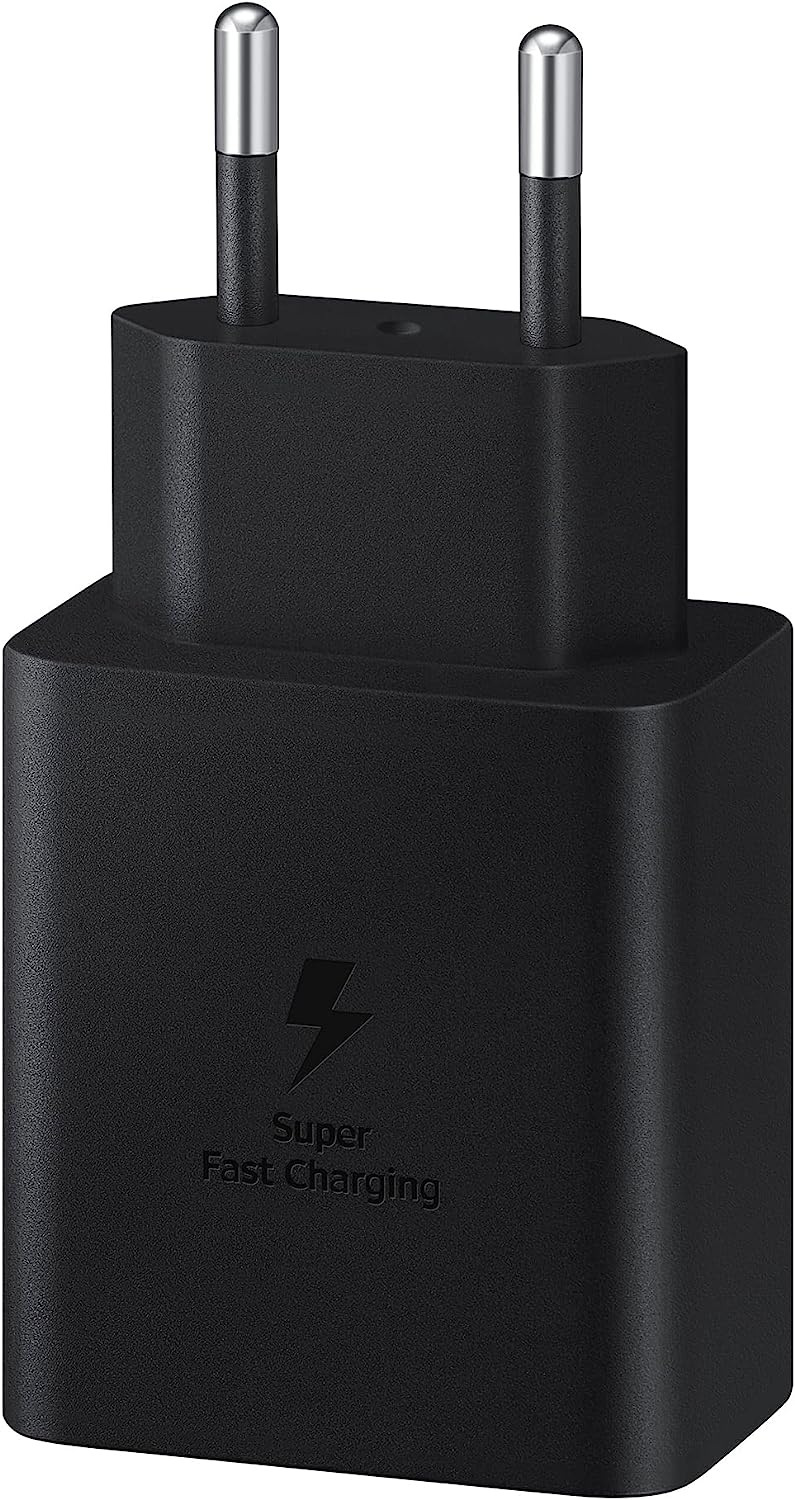 Samsung ładowarka sieciowa Super Fast Charge 3.0 Power Delivery, PPS, USB Typ C 45W 3A czarna + kabel USB Typ C (EP-T4510XBEGEU)