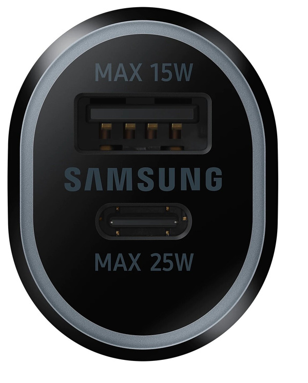 Zdjęcie produktu: Ładowarka samochodowa Samsung USB TYP-C 25W / USB 15W czarna (EP-L4020NBEGEU) Zdjęcie produktu: Ładowarka samochodowa Samsung USB TYP-C 25W / USB 15W czarna (EP-L4020NBEGEU)