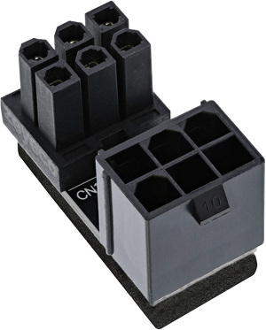 Miniatura produktu: InLine 26636F kątowy adapter zasilania karty graficznej, ATX 6pin męski / żeński (obrócony)