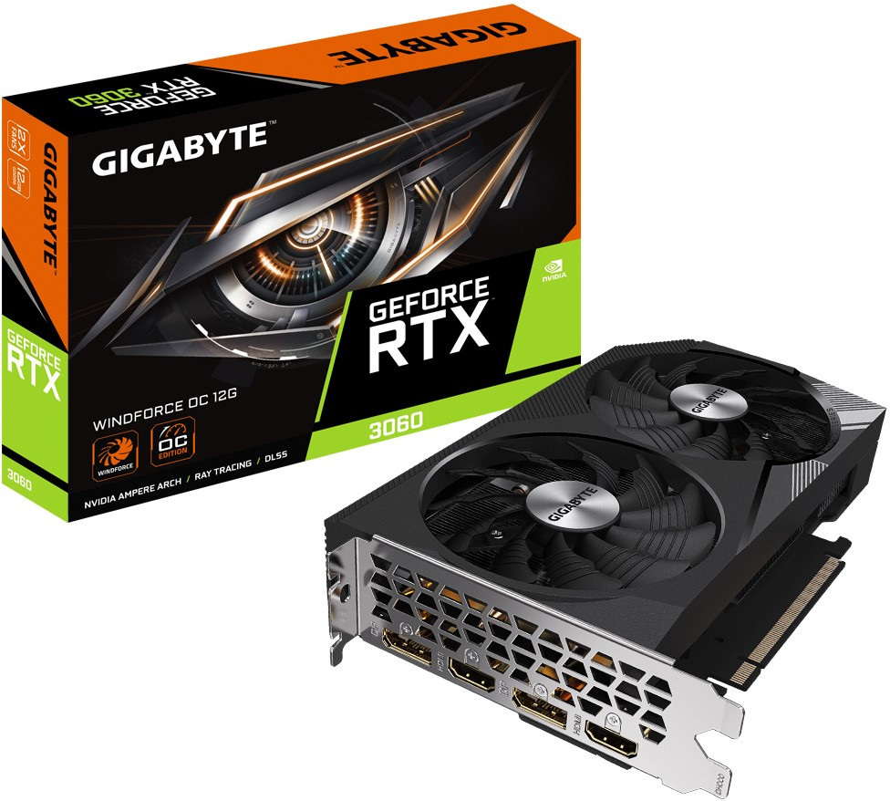 Gigabyte GeForce RTX 3060 WINDFORCE OC 12GB GDDR6 (GV-N3060WF2OC-12GD 2.0)
