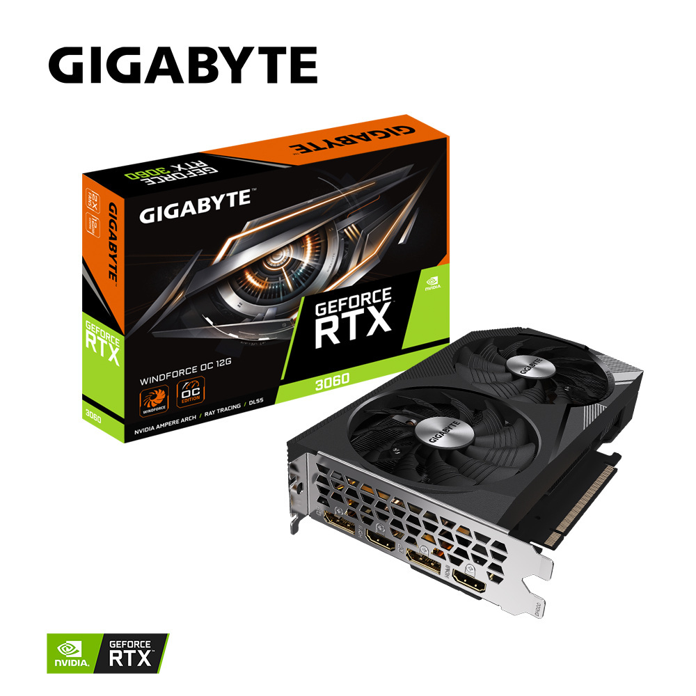 Gigabyte GeForce RTX 3060 WINDFORCE OC 12GB GDDR6 (GV-N3060WF2OC-12GD 2.0)