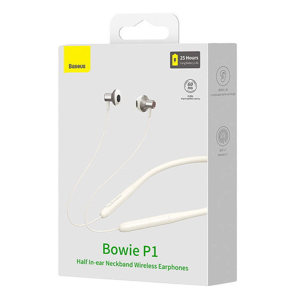 Zdjęcie produktu: Słuchawki bezprzewodowe sportowe Baseus Bowie P1, Bluetooth 5.2 - beżowe (NGPB000102) Zdjęcie produktu: Słuchawki bezprzewodowe sportowe Baseus Bowie P1, Bluetooth 5.2 - beżowe (NGPB000102)