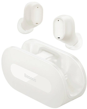 Miniatura produktu: Słuchawki bezprzewodowe TWS Baseus Bowie EZ10, ładowanie indukcyjne, Bluetooth 5.3 - białe (A00054300226-Z1)