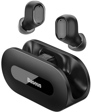 Miniatura produktu: Słuchawki bezprzewodowe TWS Baseus Bowie EZ10, ładowanie indukcyjne, Bluetooth 5.3 - czarne (A00054300116-Z1)