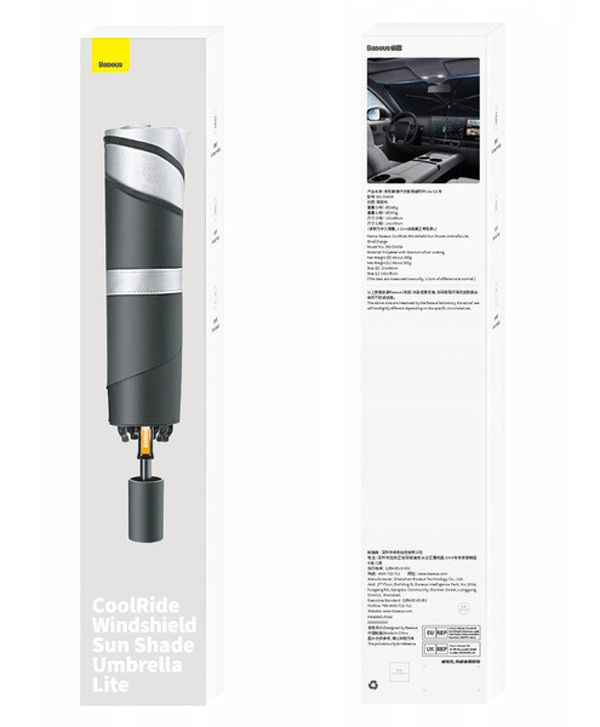 Zdjęcie produktu: Samochodowy parasol przeciwsłoneczny Baseus CoolRide mały - czarny (CRKX000001) Zdjęcie produktu: Samochodowy parasol przeciwsłoneczny Baseus CoolRide mały - czarny (CRKX000001)