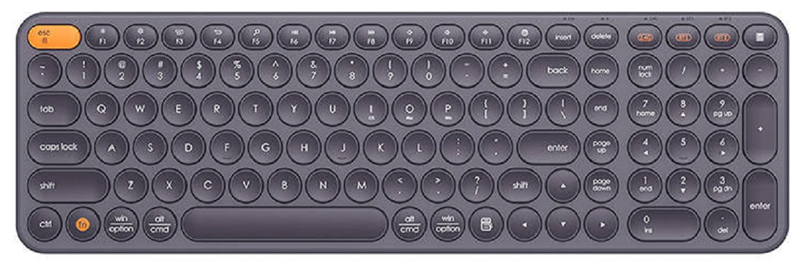 Klawiatura bezprzewodowa Baseus KO1B - szara (B00955504833-00)