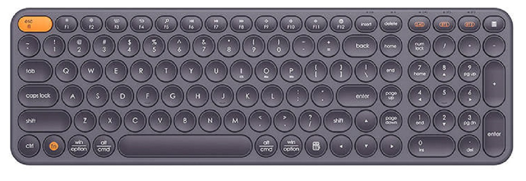 Zdjęcie produktu: Klawiatura bezprzewodowa Baseus KO1B - szara (B00955504833-00)