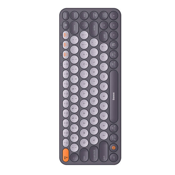 Zdjęcie produktu: Klawiatura bezprzewodowa Baseus KO1A - szaro-biała (B00955503833-00) Zdjęcie produktu: Klawiatura bezprzewodowa Baseus KO1A - szaro-biała (B00955503833-00)