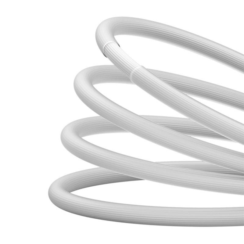 Kabel przewód USB Typ-C - Lightning / iPhone 100cm Baseus CoolPlay Series szybko ładujący 20W - biały (CAKW000002) Kabel przewód USB Typ-C - Lightning / iPhone 100cm Baseus CoolPlay Series szybko ładujący 20W - biały (CAKW000002)