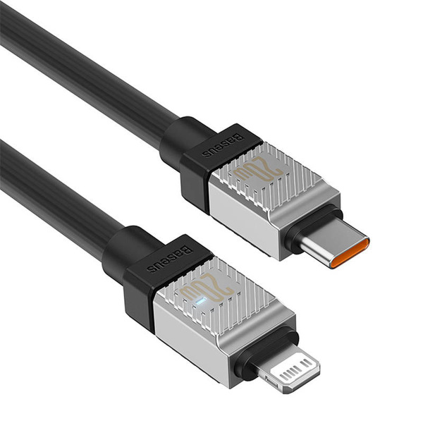 Zdjęcie produktu: Kabel przewód USB Typ-C - Lightning / iPhone 200cm Baseus CoolPlay Series szybko ładujący 20W - czarny (CAKW000101)
