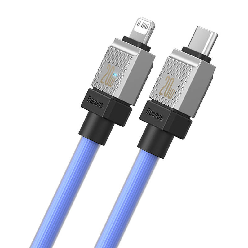 Kabel przewód USB Typ-C - Lightning / iPhone 200cm Baseus CoolPlay Series szybko ładujący 20W - fioletowy (CAKW000103) Kabel przewód USB Typ-C - Lightning / iPhone 200cm Baseus CoolPlay Series szybko ładujący 20W - fioletowy (CAKW000103)