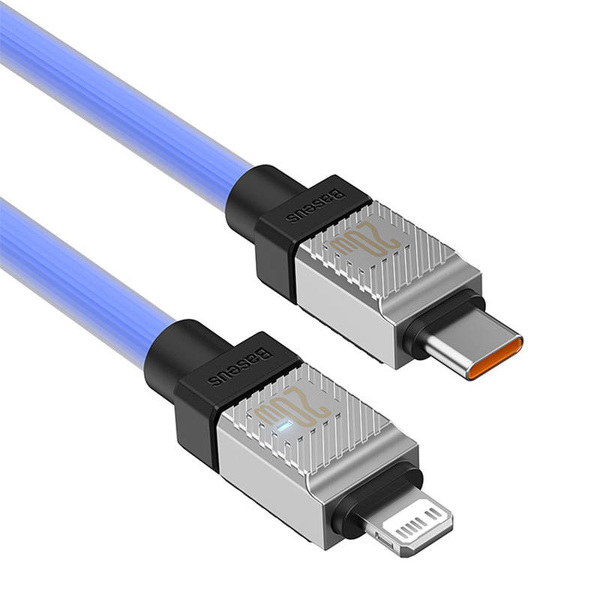 Zdjęcie produktu: Kabel przewód USB Typ-C - Lightning / iPhone 200cm Baseus CoolPlay Series szybko ładujący 20W - fioletowy (CAKW000103) Zdjęcie produktu: Kabel przewód USB Typ-C - Lightning / iPhone 200cm Baseus CoolPlay Series szybko ładujący 20W - fioletowy (CAKW000103)
