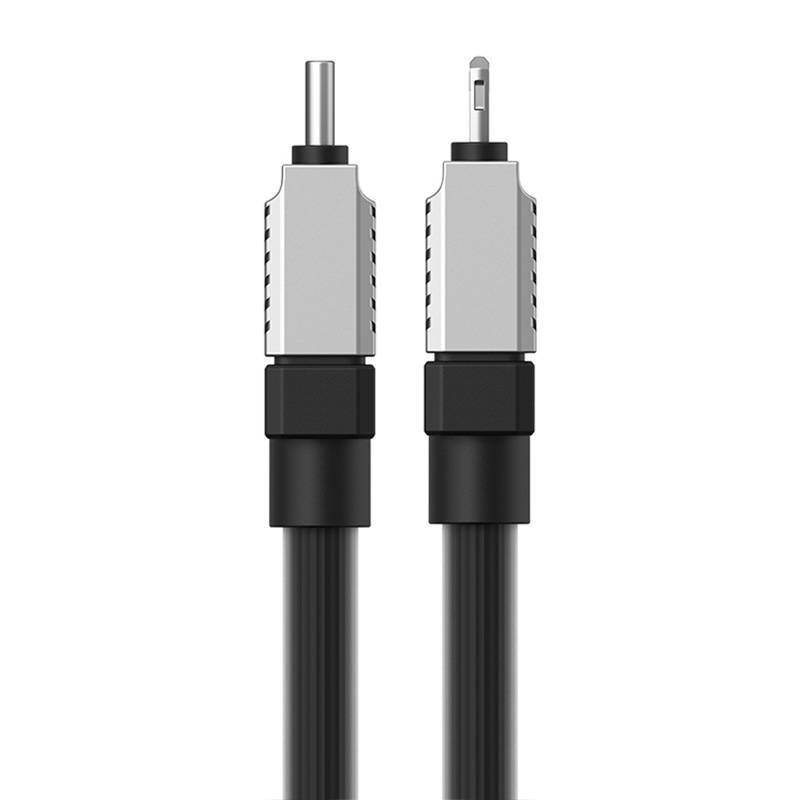 Kabel przewód USB Typ-C - Lightning / iPhone 100cm Baseus CoolPlay Series szybko ładujący 20W - czarny (CAKW000001) Kabel przewód USB Typ-C - Lightning / iPhone 100cm Baseus CoolPlay Series szybko ładujący 20W - czarny (CAKW000001)