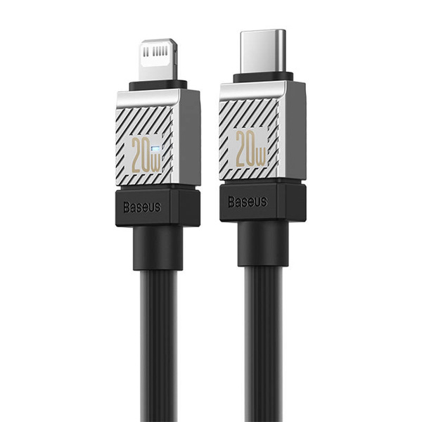 Zdjęcie produktu: Kabel przewód USB Typ-C - Lightning / iPhone 100cm Baseus CoolPlay Series szybko ładujący 20W - czarny (CAKW000001) Zdjęcie produktu: Kabel przewód USB Typ-C - Lightning / iPhone 100cm Baseus CoolPlay Series szybko ładujący 20W - czarny (CAKW000001)